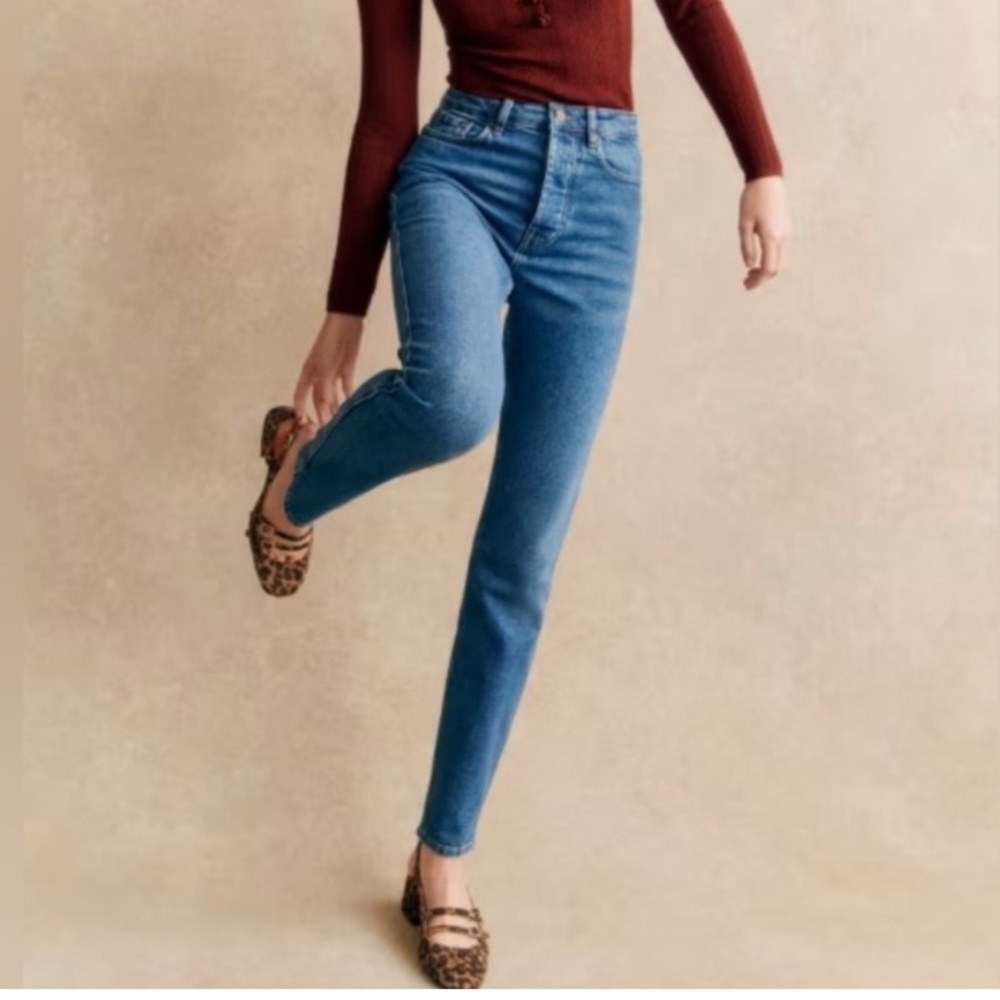 Sézane Brut Sexy Jeans Size 25 High-Rise Skinny Blue